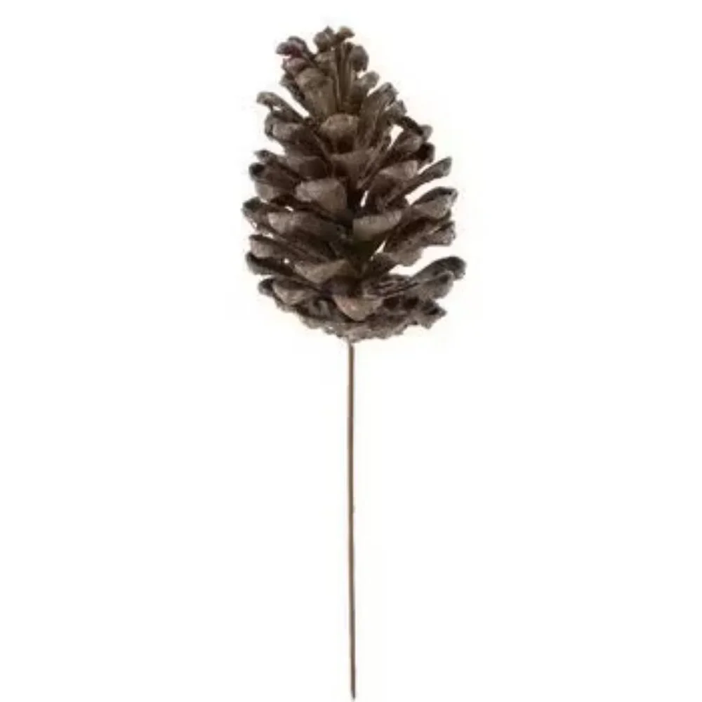 Brown Pinecone Picks Holiday Wreath Attachments Christmas Craft Supplies